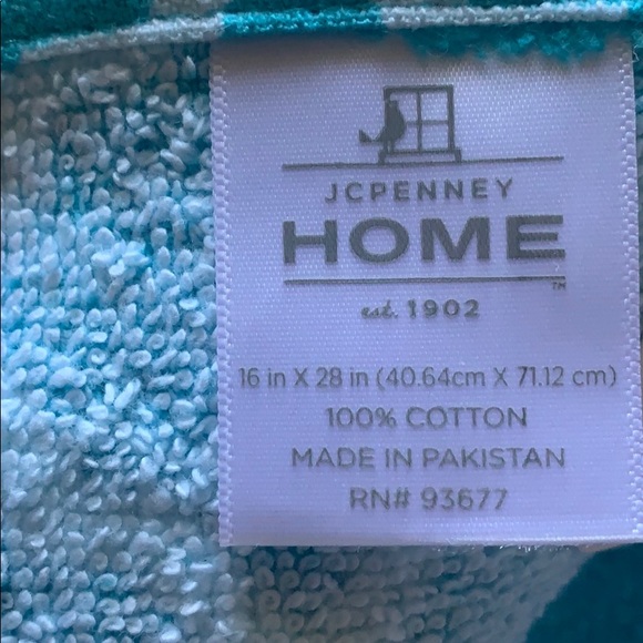 jcpenney Bath Jcpenney Turquoise Trellis Hand Towels Washcloth